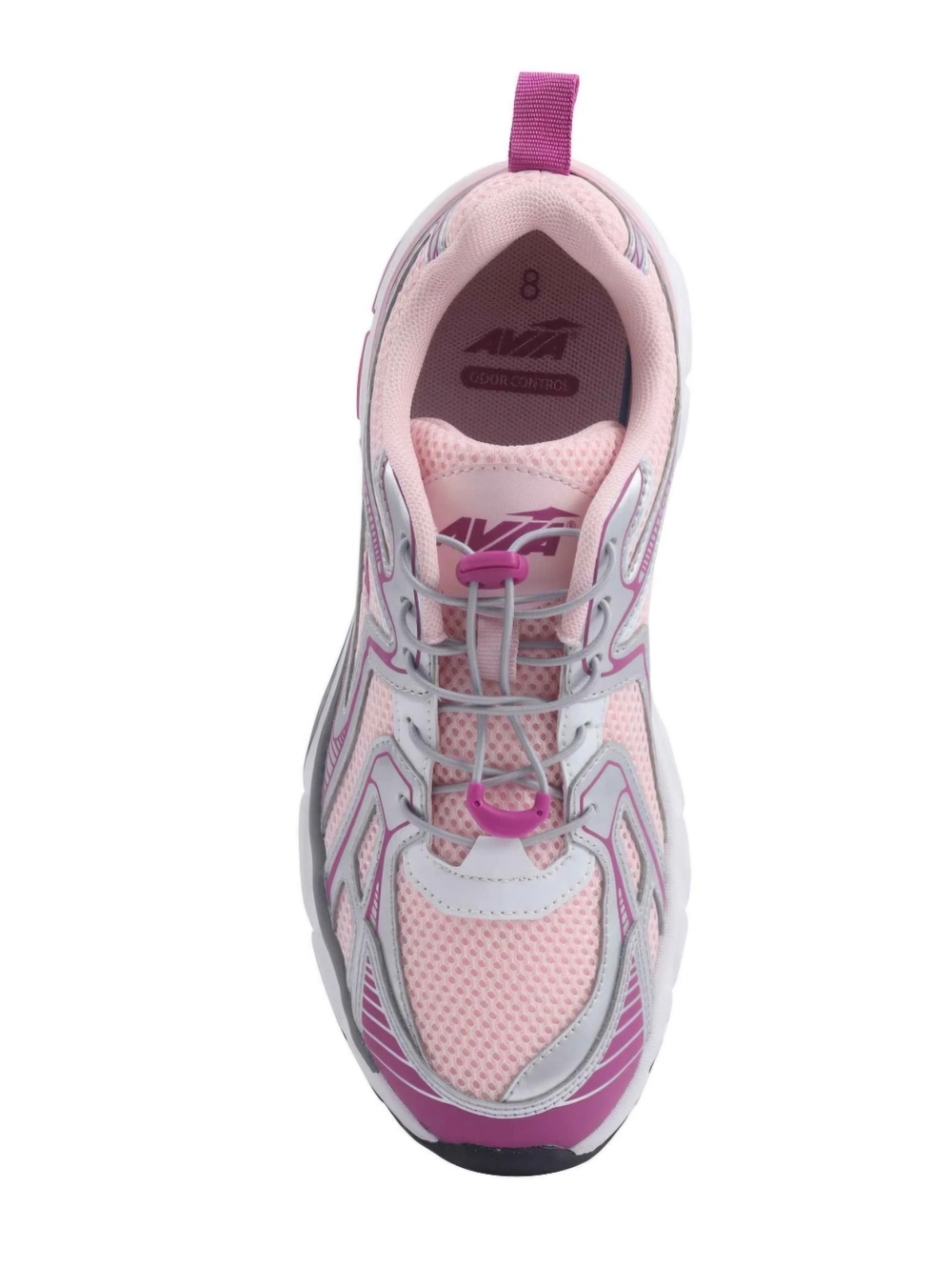 Avia Women's Sneakers Pink Purple Bungee Lace Running Shoes Size 6.5 NWT - Picture 2 of 6